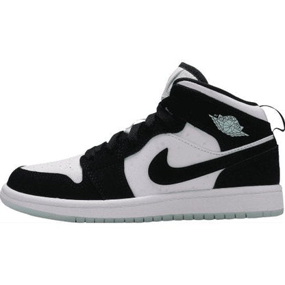 JORDAN 1 Mid - Mint Dots Sneakers - Black Unisex Streetwear Limited Edition