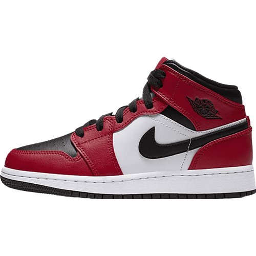 JORDAN 1 Mid - Chicago Toe Sneakers - Black Unisex Streetwear Limited Edition