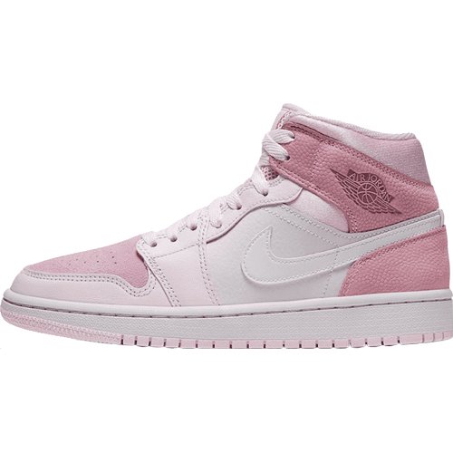 JORDAN 1 Mid - Digital Sneakers - Pink Unisex Streetwear Limited Edition