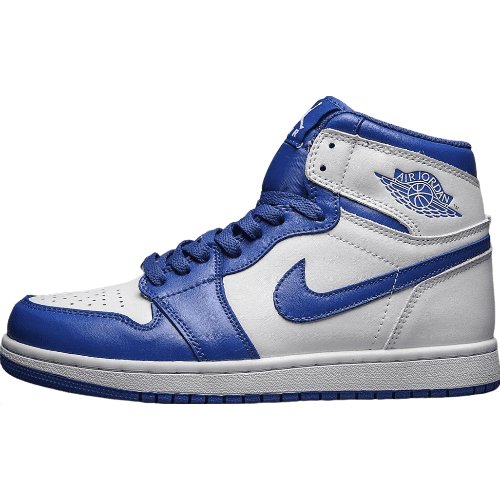 JORDAN 1 Mid - Hyper Royal Sneakers - Black Unisex Streetwear Limited Edition