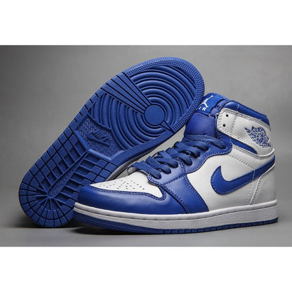 JORDAN 1 Mid - Hyper Royal Sneakers - Black Unisex Streetwear Limited Edition