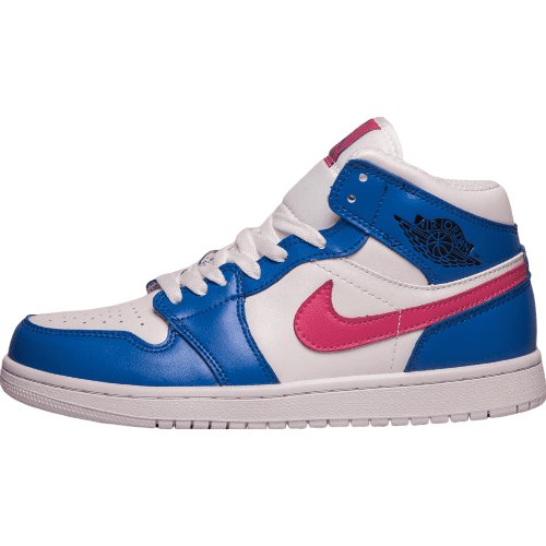 JORDAN 1 Mid - Hyper Royal Hyper Violet Sneakers - Black Unisex Streetwear Limited Edition