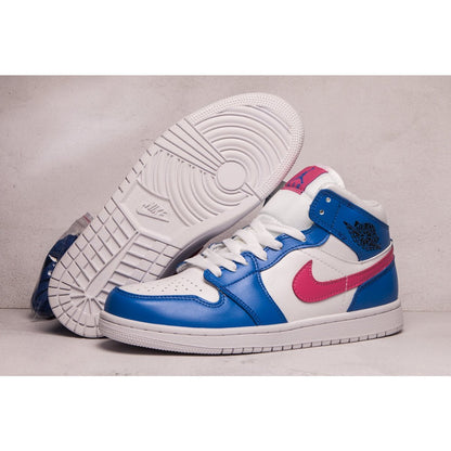 JORDAN 1 Mid - Hyper Royal Hyper Violet Sneakers - Black Unisex Streetwear Limited Edition