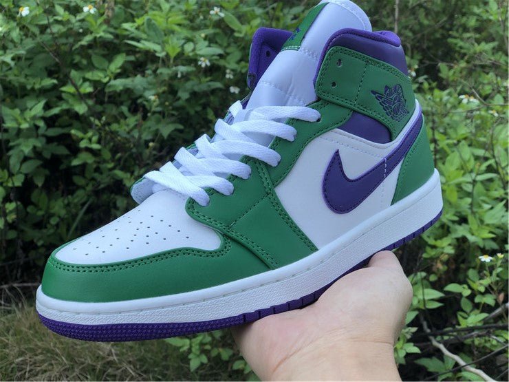 JORDAN 1 Mid - Incredible Hulk Sneakers Unisex Streetwear Limited Edition