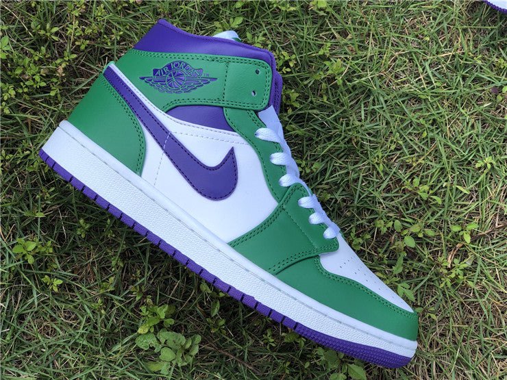 JORDAN 1 Mid - Incredible Hulk Sneakers Unisex Streetwear Limited Edition