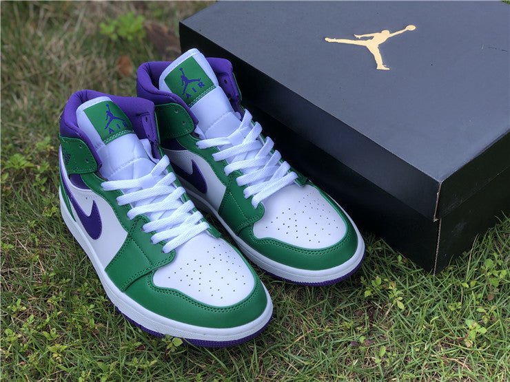 JORDAN 1 Mid - Incredible Hulk Sneakers Unisex Streetwear Limited Edition