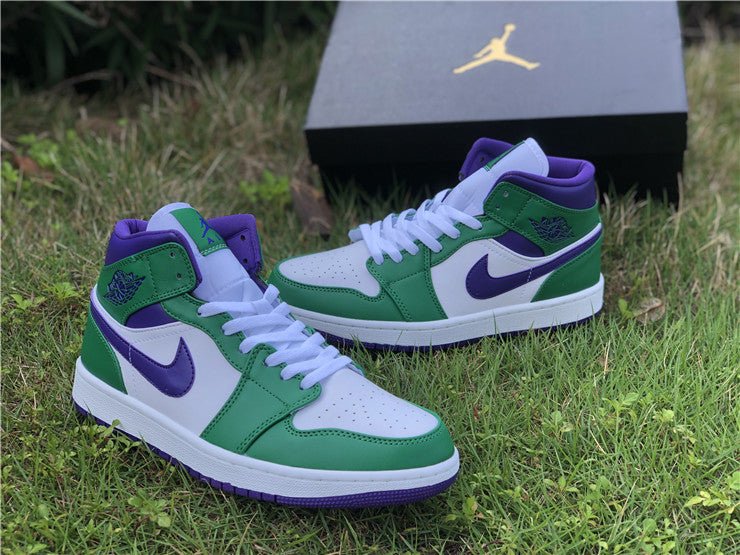 JORDAN 1 Mid - Incredible Hulk Sneakers Unisex Streetwear Limited Edition