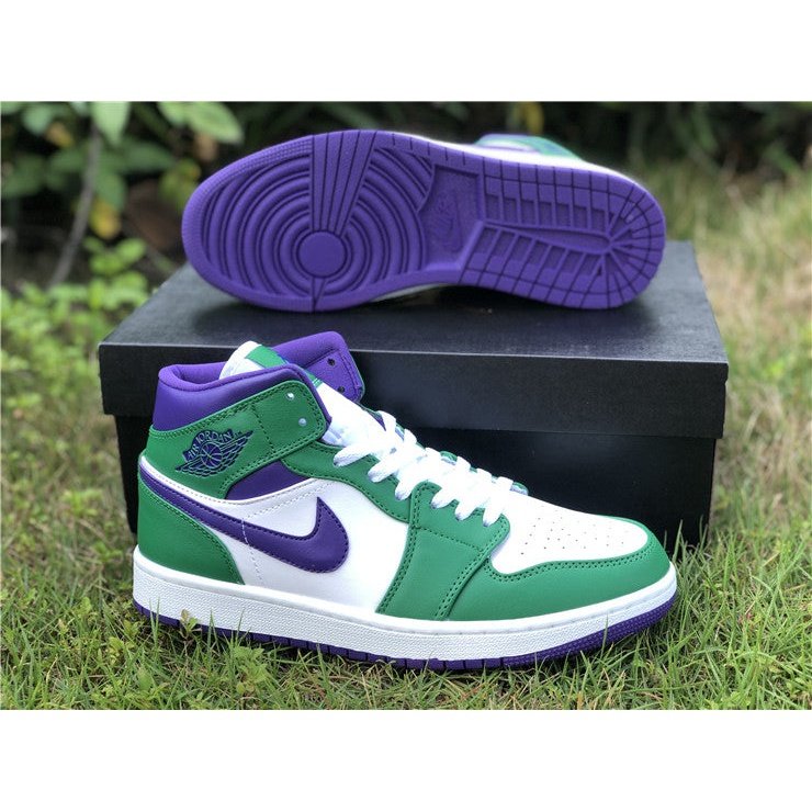JORDAN 1 Mid - Incredible Hulk Sneakers Unisex Streetwear Limited Edition