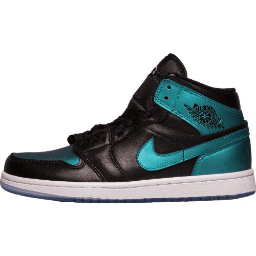 JORDAN 1 Mid - Iridescent Sneakers - Black Unisex Streetwear Limited Edition