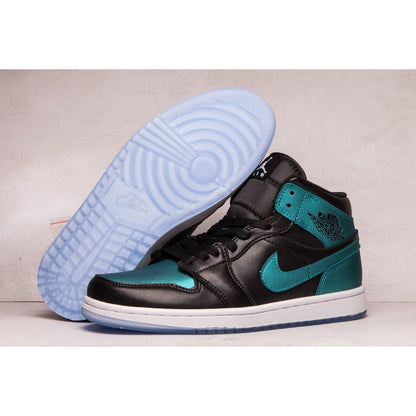 JORDAN 1 Mid - Iridescent Sneakers - Black Unisex Streetwear Limited Edition