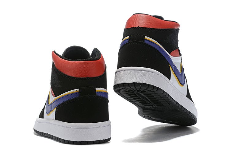 JORDAN 1 Mid - Lakers Top 3 Sneakers - Black Unisex Streetwear Limited Edition