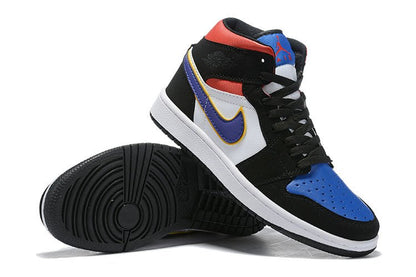 JORDAN 1 Mid - Lakers Top 3 Sneakers - Black Unisex Streetwear Limited Edition