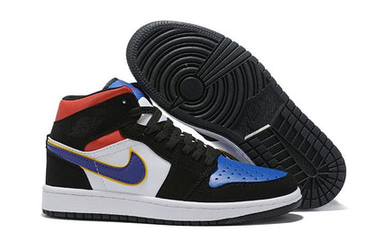JORDAN 1 Mid - Lakers Top 3 Sneakers - Black Unisex Streetwear Limited Edition