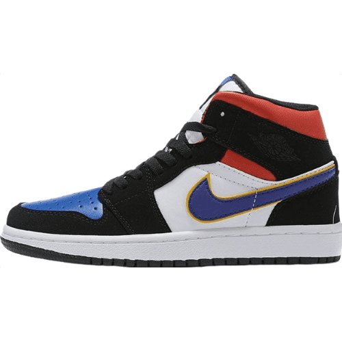 JORDAN 1 Mid - Lakers Top 3 Sneakers - Black Unisex Streetwear Limited Edition