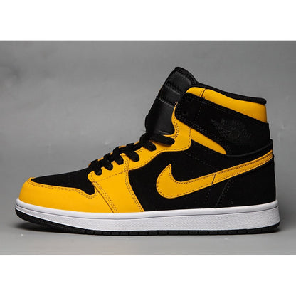 JORDAN 1 Mid - Reverse New Love Sneakers - Black Unisex Streetwear Limited Edition