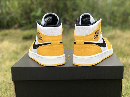 JORDAN 1 Mid - Se Lakers Sneakers - Black Unisex Streetwear Limited Edition