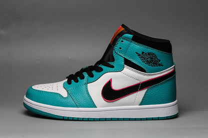 JORDAN 1 Mid - South Beach Sneakers - Black Unisex Streetwear Limited Edition