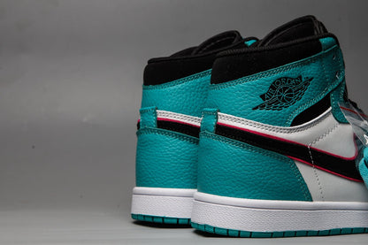 JORDAN 1 Mid - South Beach Sneakers - Black Unisex Streetwear Limited Edition
