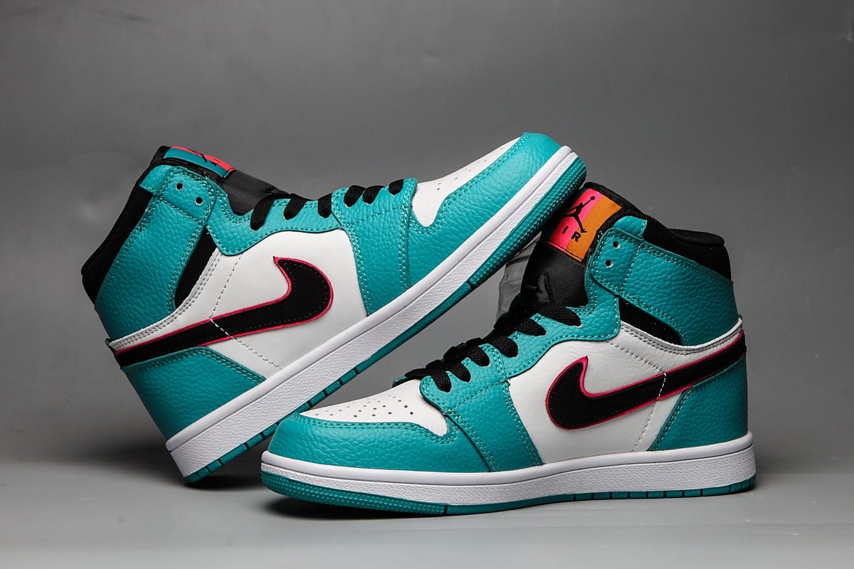 JORDAN 1 Mid - South Beach Sneakers - Black Unisex Streetwear Limited Edition