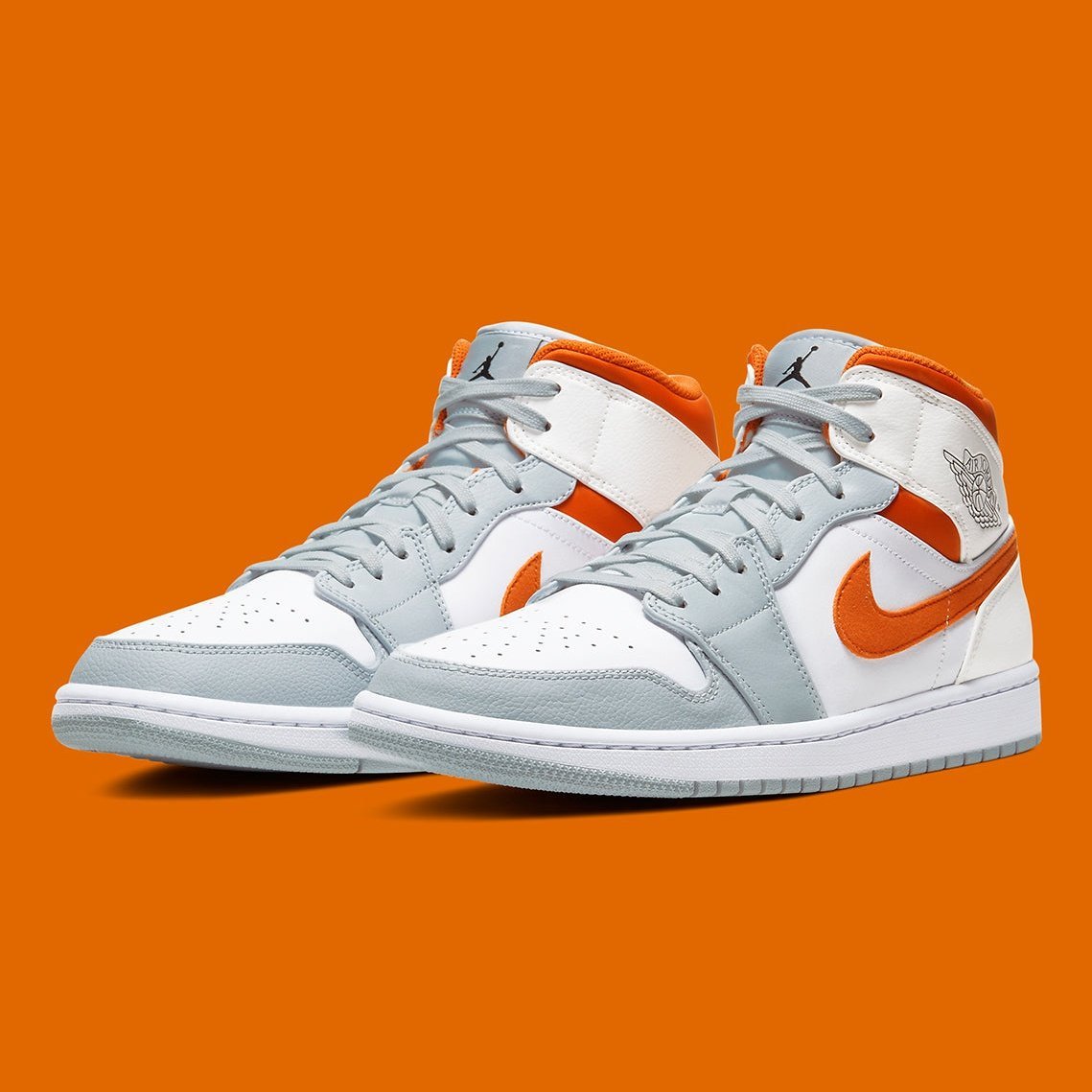 JORDAN 1 Mid - Starfish Pure Platinum Sneakers - Black Unisex Streetwear Limited Edition