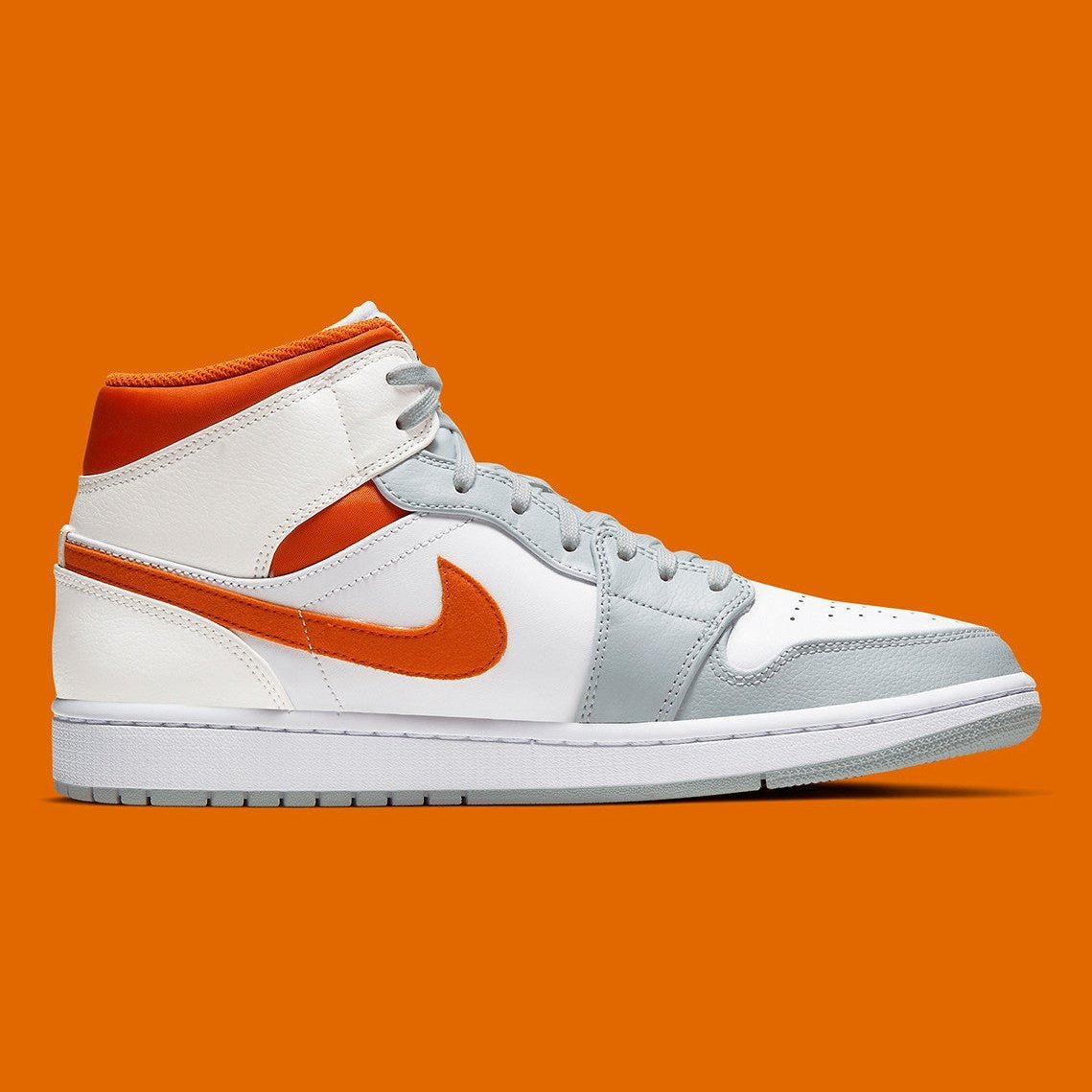 JORDAN 1 Mid - Starfish Pure Platinum Sneakers - Black Unisex Streetwear Limited Edition