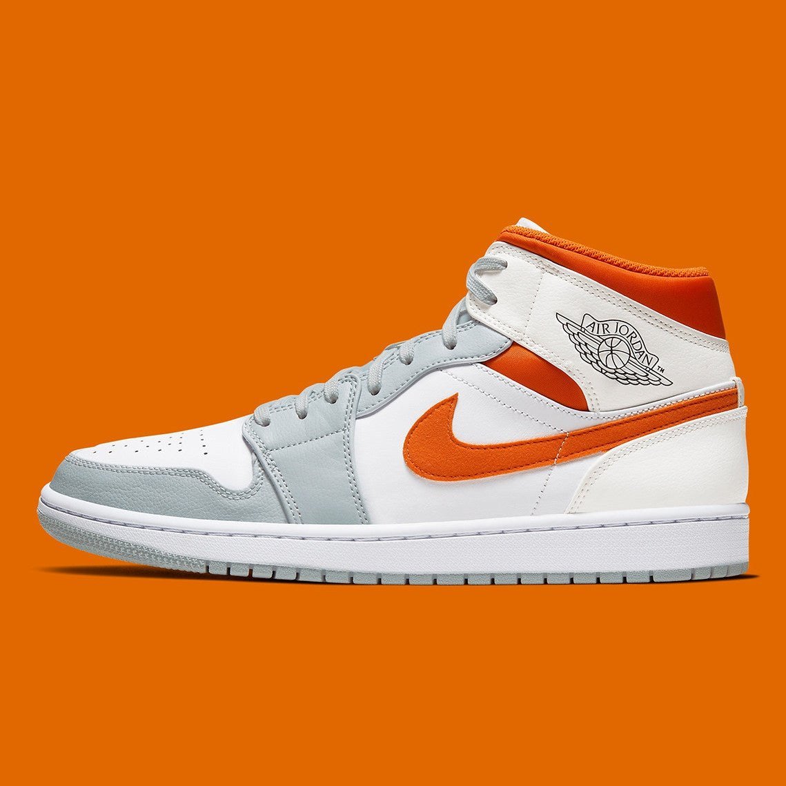 JORDAN 1 Mid - Starfish Pure Platinum Sneakers - Black Unisex Streetwear Limited Edition