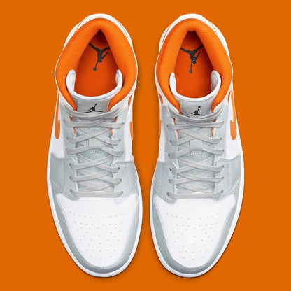 JORDAN 1 Mid - Starfish Pure Platinum Sneakers - Black Unisex Streetwear Limited Edition
