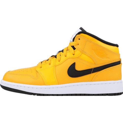 JORDAN 1 Mid - University Gold Sneakers - Black Unisex Streetwear Limited Edition
