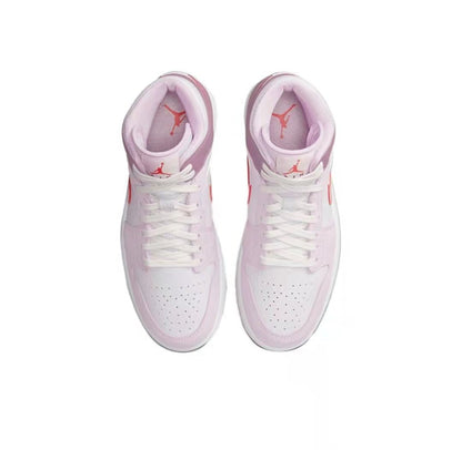 JORDAN 1 Mid - Valentine's Day Sneakers - Black Unisex Streetwear Limited Edition