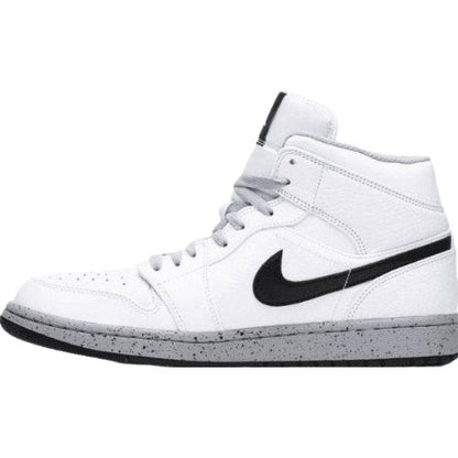 JORDAN 1 Mid - Cement Sneakers - White Unisex Streetwear Limited Edition
