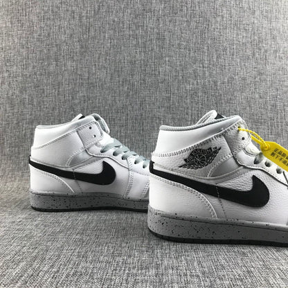 JORDAN 1 Mid - Cement Sneakers - White Unisex Streetwear Limited Edition