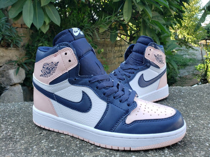 JORDAN 1 Retro High Og - Atmosphere - Black Unisex Streetwear Limited Edition
