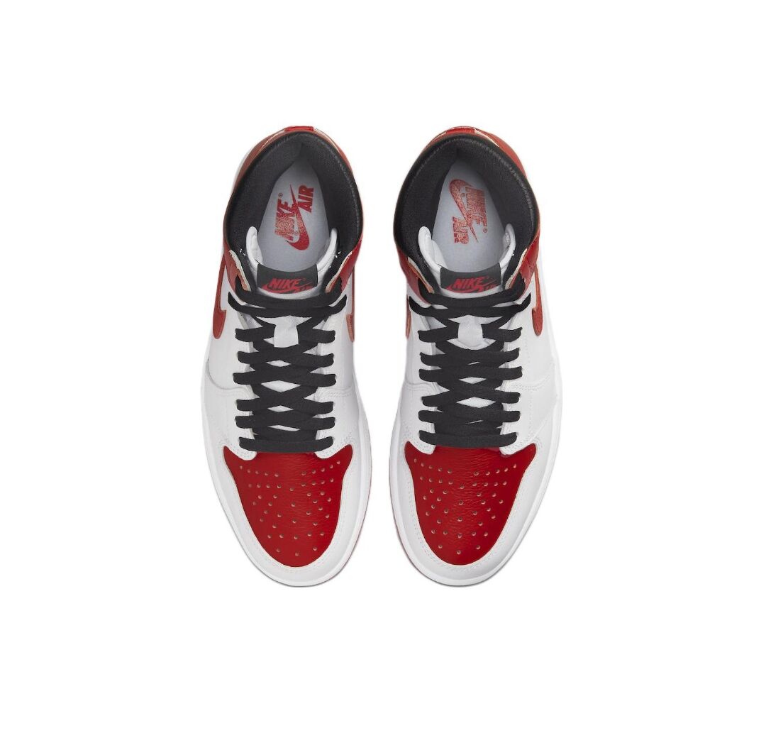 JORDAN 1 Retro High Og - Heritage Sneakers - Black Unisex Streetwear Limited Edition
