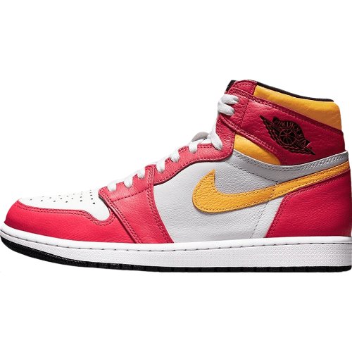 JORDAN 1 Retro High Og - Light Fusion Sneakers - Red Unisex Streetwear Limited Edition