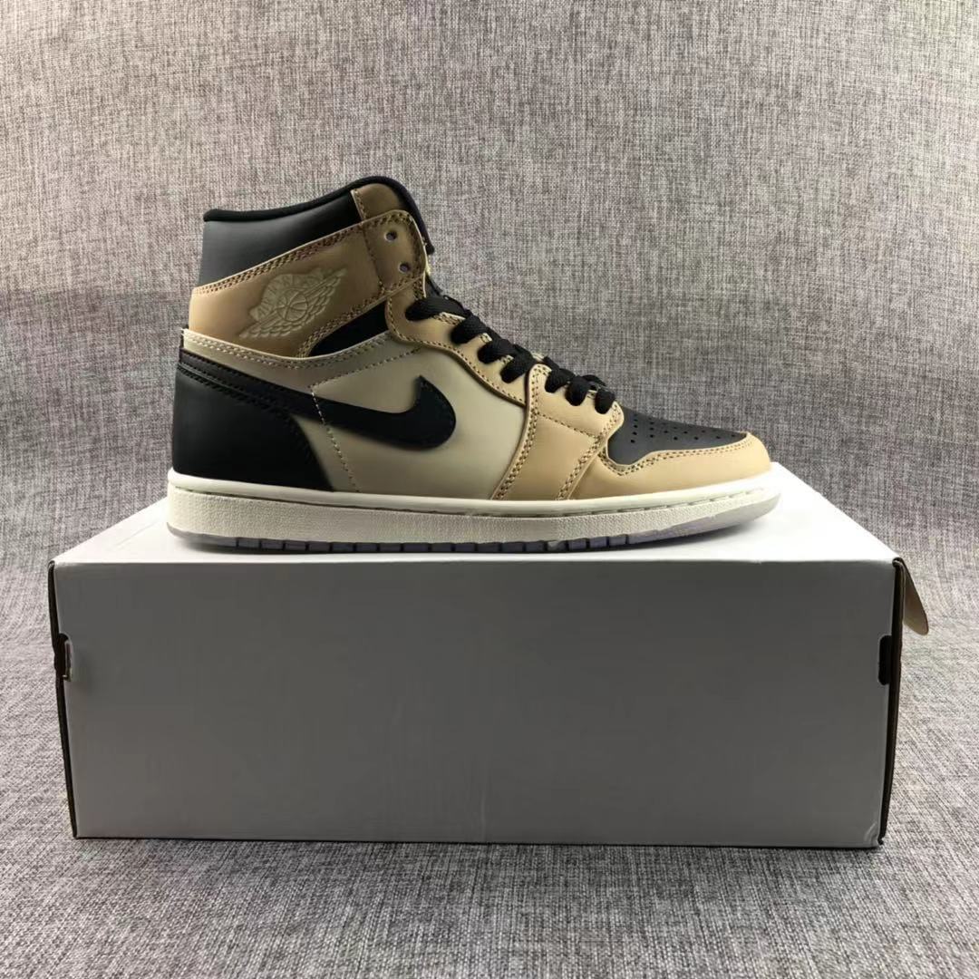 JORDAN 1 Retro High - Mushroom Sneakers - Black Unisex Streetwear Limited Edition