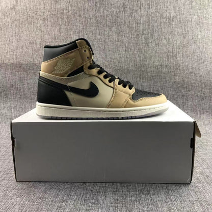 JORDAN 1 Retro High - Mushroom Sneakers - Black Unisex Streetwear Limited Edition
