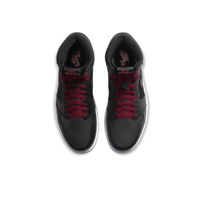JORDAN 1 Retro High - Satin Gym Red - Black Unisex Streetwear Limited Edition