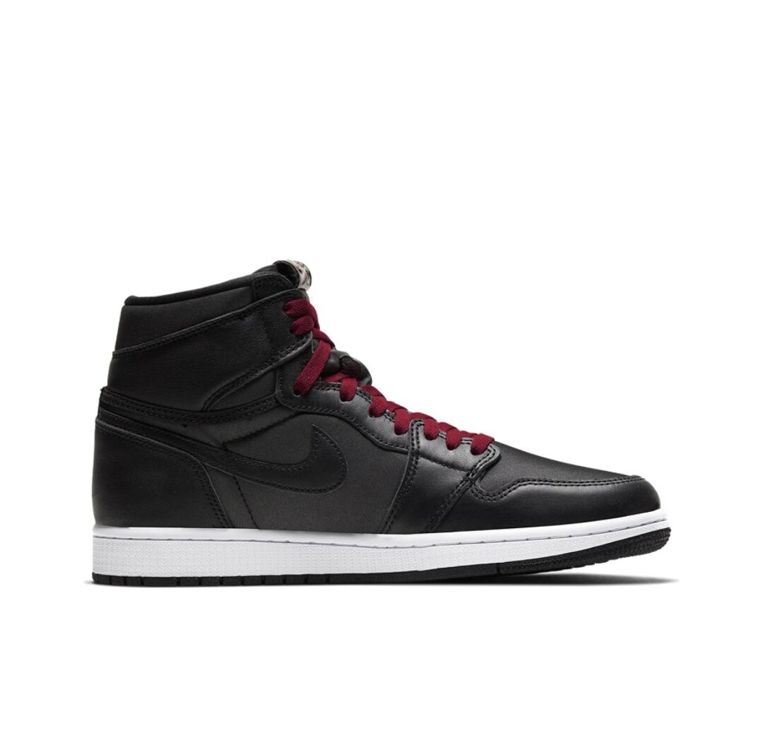 JORDAN 1 Retro High - Satin Gym Red - Black Unisex Streetwear Limited Edition