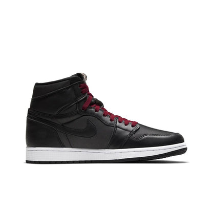 JORDAN 1 Retro High - Satin Gym Red - Black Unisex Streetwear Limited Edition