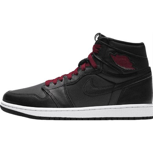 JORDAN 1 Retro High - Satin Gym Red - Black Unisex Streetwear Limited Edition