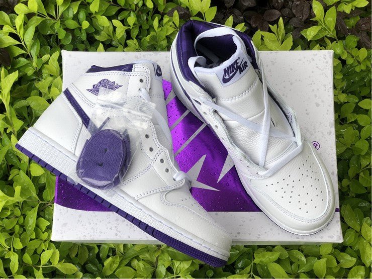 JORDAN 1 Retro High - Court Sneakers - Purple Unisex Streetwear Limited Edition