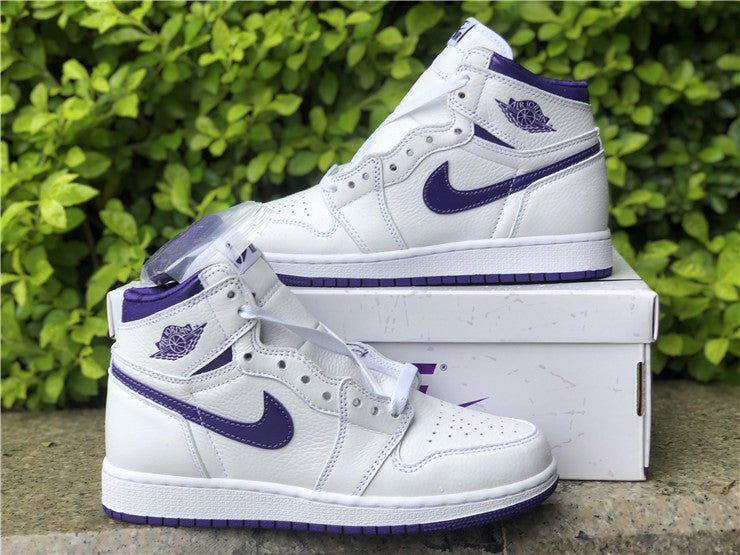 JORDAN 1 Retro High - Court Sneakers - Purple Unisex Streetwear Limited Edition