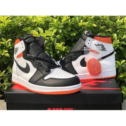JORDAN 1 Retro High - Electro Sneakers - Orange Unisex Streetwear Limited Edition