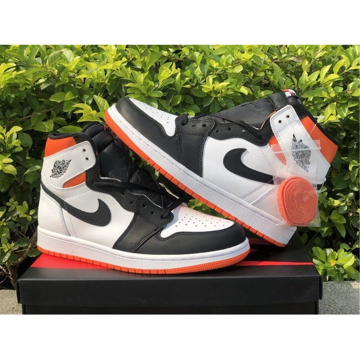 JORDAN 1 Retro High - Electro Sneakers - Orange Unisex Streetwear Limited Edition