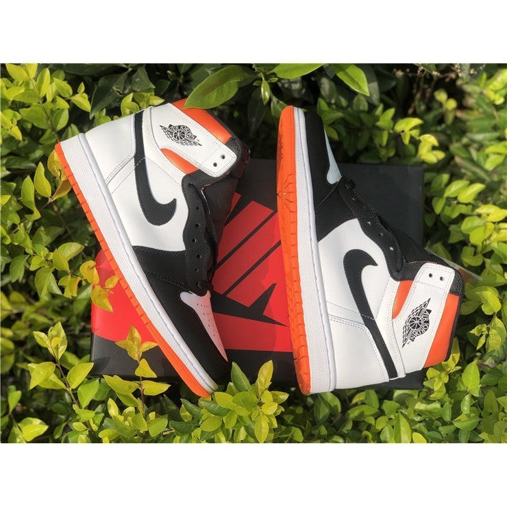 JORDAN 1 Retro High - Electro Sneakers - Orange Unisex Streetwear Limited Edition