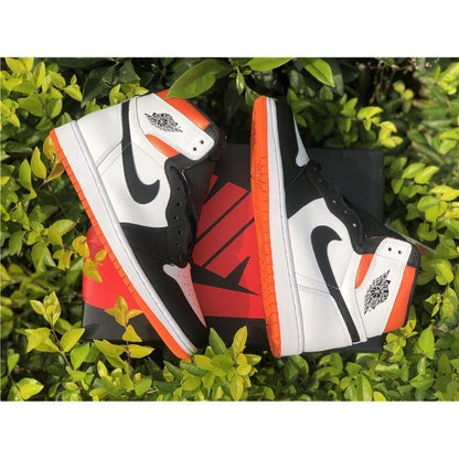 JORDAN 1 Retro High - Electro Sneakers - Orange Unisex Streetwear Limited Edition
