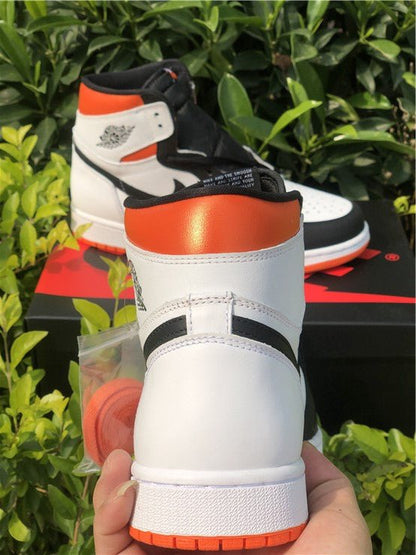 JORDAN 1 Retro High - Electro Sneakers - Orange Unisex Streetwear Limited Edition