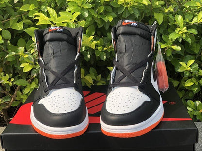 JORDAN 1 Retro High - Electro Sneakers - Orange Unisex Streetwear Limited Edition