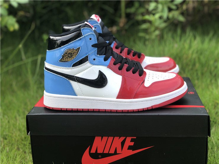 JORDAN 1 Retro High - Fearless Unc Chicago Sneakers - Black Unisex Streetwear Limited Edition