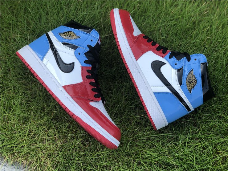 JORDAN 1 Retro High - Fearless Unc Chicago Sneakers - Black Unisex Streetwear Limited Edition
